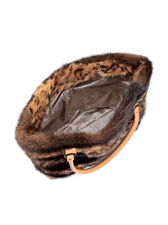 Fur Women's Handbag Brown