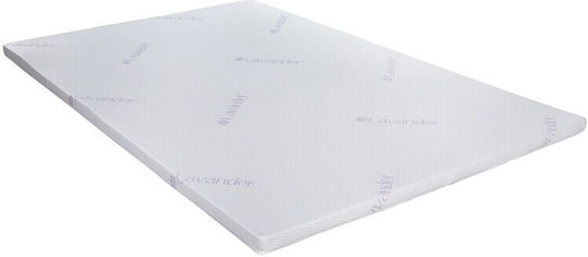 Green Future Mattress Topper Lavanda Therapy Semi-Double Foam with Removable Cover 120x190x5cm