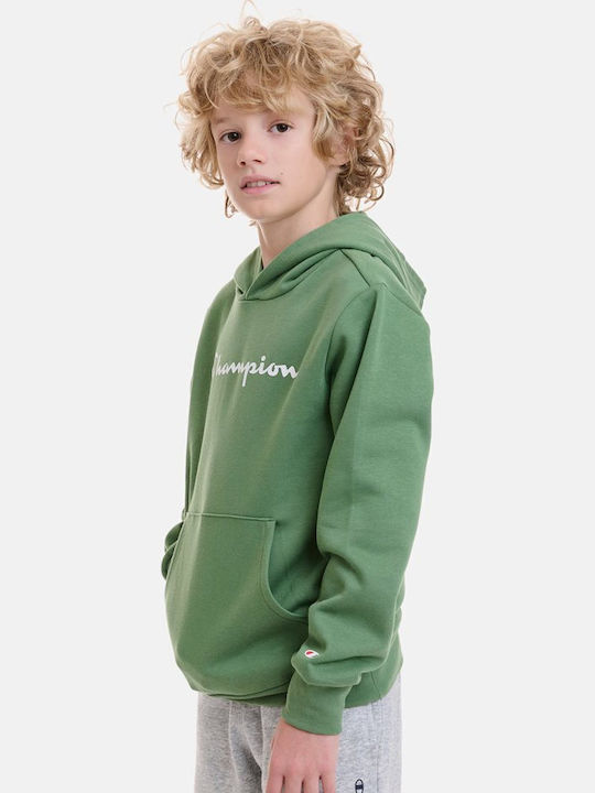 Kids Sweatshirt with Hood Green