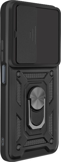 Mayaxess Hülle Xiaomi Redmi 15 5G Magnetischer Drehbarer Ring Kameraabdeckung Schwarz