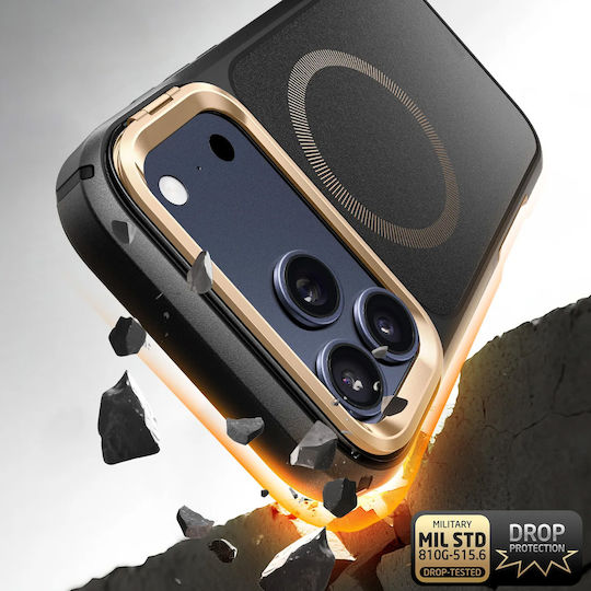 I-blason Пълен Калъф Iphone 17 Pro Max Magsafe Ares Flip Series Стойка Златист