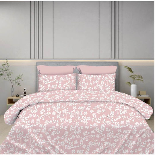Astron Italy Daisy Σετ Υπέρδιπλο 4τμχ 240x260εκ. Dusty Rose Astron Italy Daisy Σετ Υπέρδιπλο 4τμχ 240x260εκ. Dusty Rose