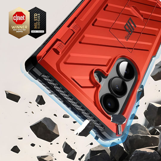 Supcase Case Screen Protector Galaxy Z Fold 7 Hinge Stand Red
