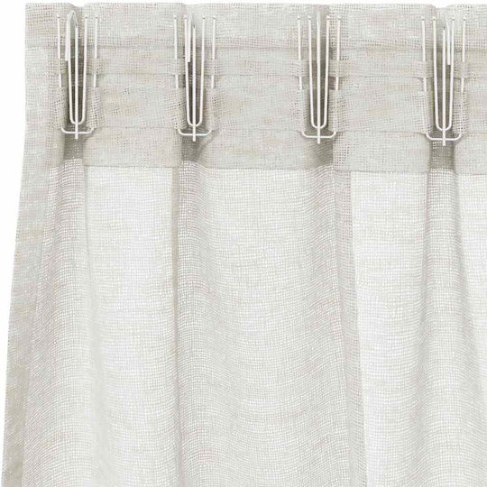 vidaXL Set Vorhänge mit Bleistiftfalten Beige 140x245cm