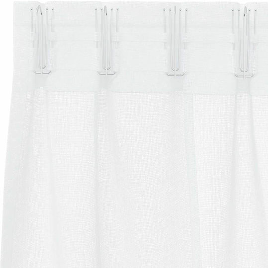 vidaXL vidaXL Vorhänge mit Bleistiftfalten Weiß 140x225cm
