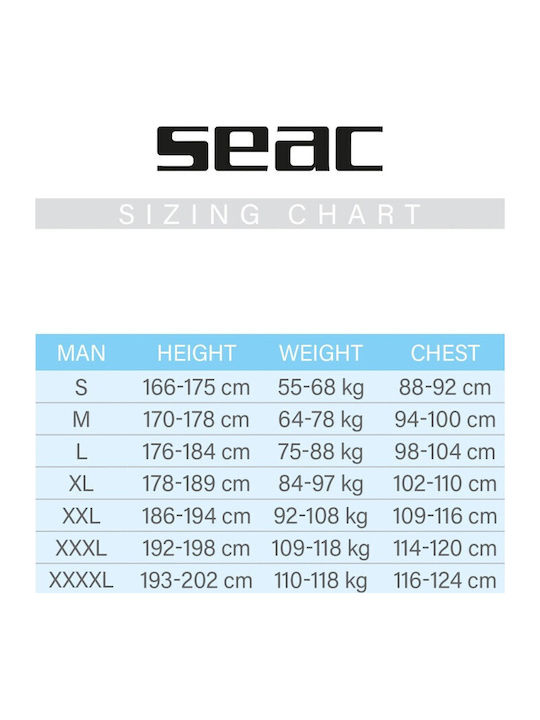 Seac T-Sun Men's Short Sleeve Sun Protection Shirt White