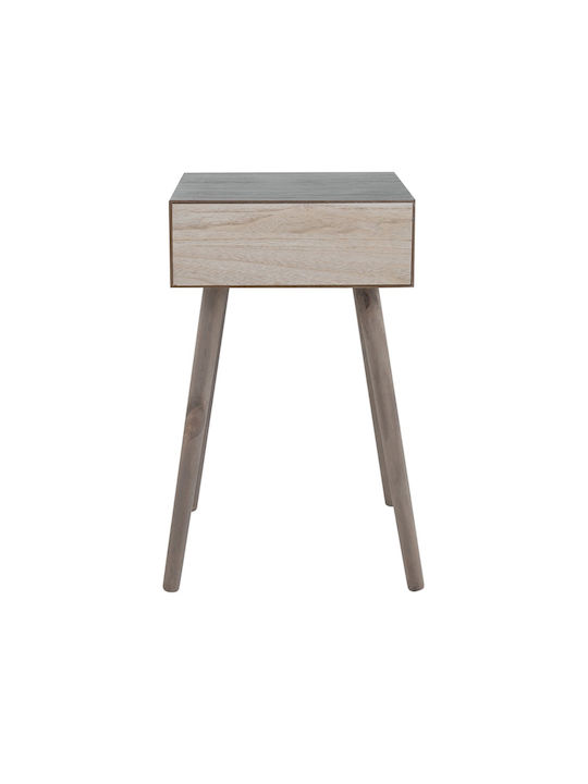 Artekko Cons Brown MDF Console Rattan 40x37x70 Cm 40cm X 37cm X 70cm