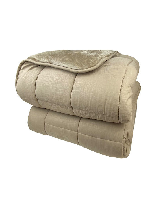 Astron Italy Bettbezug Großes Doppelbett 240x220cm Beige 350 GSMGsm