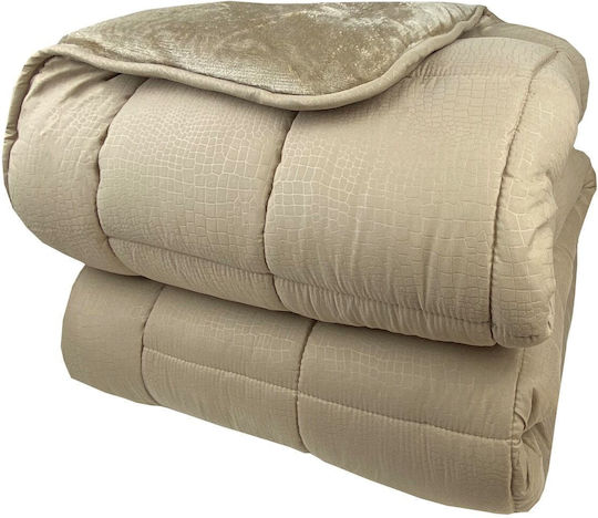 Astron Italy Κουβερτοπάπλωμα Υπέρδιπλο 240x220εκ. Beige Astron Italy Κουβερτοπάπλωμα Υπέρδιπλο 240x220εκ. Beige