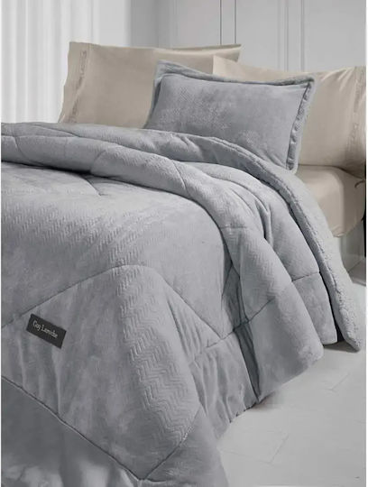Guy Laroche Κουβερτοπάπλωμα Ημίδιπλο 180x240εκ. Moore Silver 780 GSM
