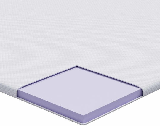 vidaXL Protecție pentru Saltea Semi-dublu Alb 120x200cm