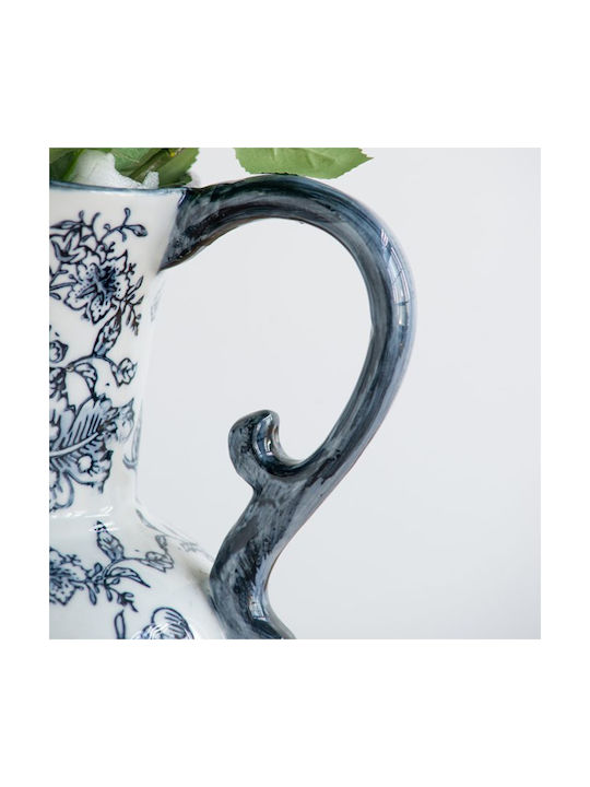 Artekko Decorative Vase Melania Blue 24x16.5x31cm