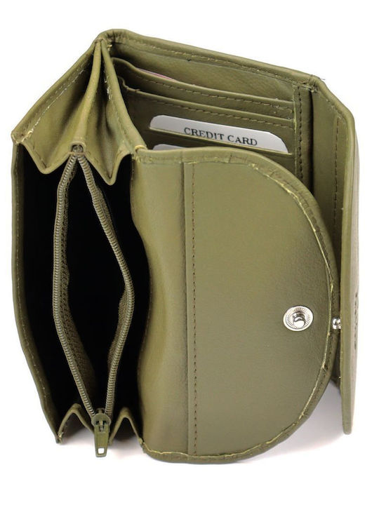 Small Leather Women's Wallet Classic Green