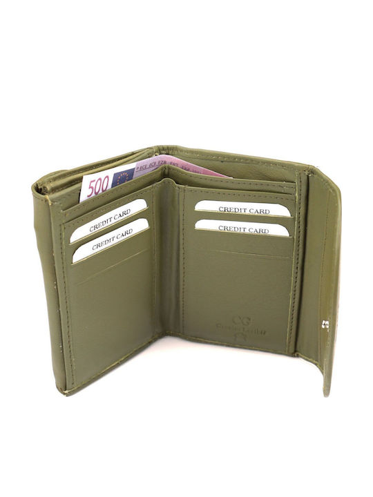 Small Leather Women's Wallet Classic Green