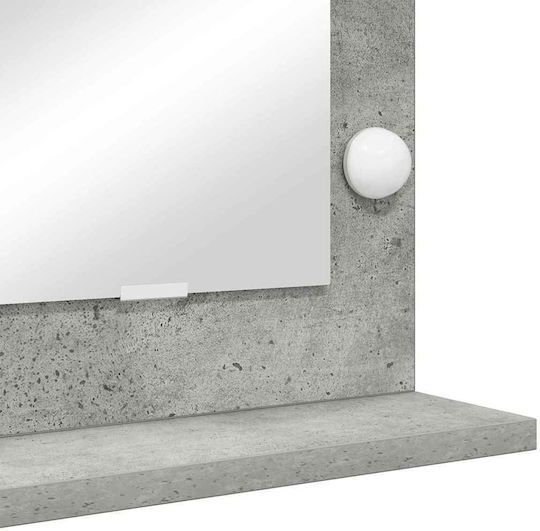 vidaXL Makeup Mirror Wall with Light Gray