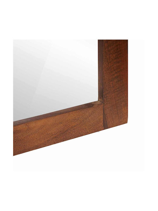 vidaXL Wandspiegel mit Braun Hölzernes Rahmen 70x50cm 1Stück