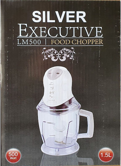 Silver Star Πολυκόπτης Multi 500W με Δοχείο 1.5lt Λευκός