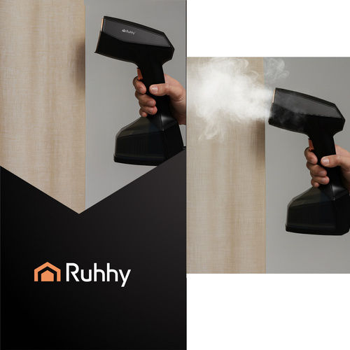 Ruhhy Garment Steamer Hand 2000W with Tank 360ml Black