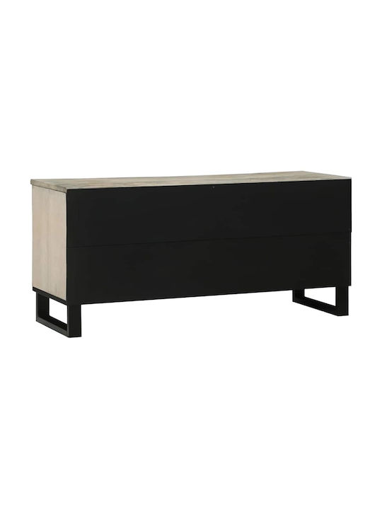 Kleiderschrank Büro Λευκό Και Μαύρο 100x33.5x46cm