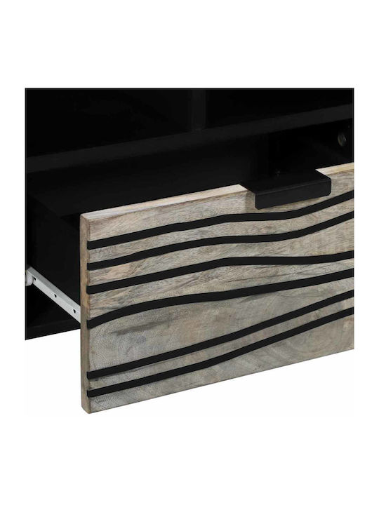 Kleiderschrank Büro Λευκό Και Μαύρο 100x33.5x46cm