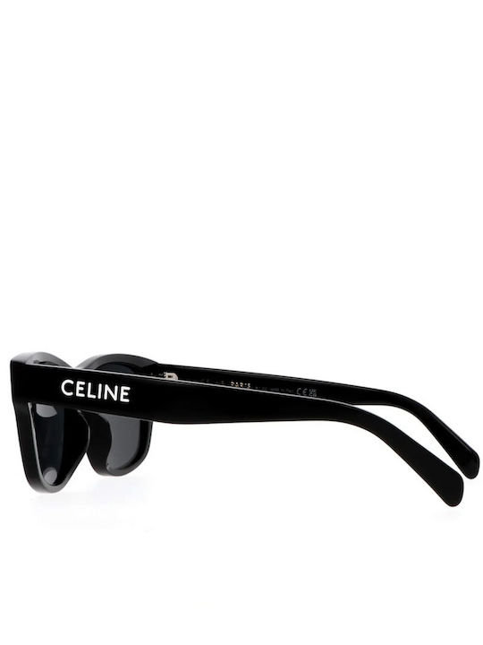 Celine Unisex Sonnenbrille mit Schwarz Kunststoff Gestell und Schwarz Linse CL40249U-01A
