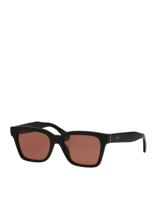 Retrosuperfuture Women’s Sunglasses with Black Horn-Rimmed Frame and Black Lens America-XYK