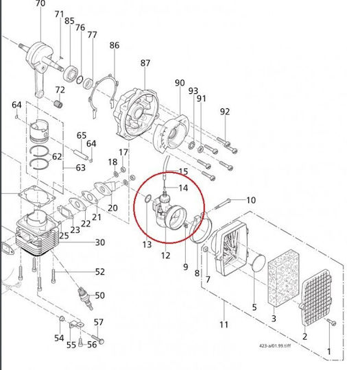 Solo 423 Carburator Atomizor