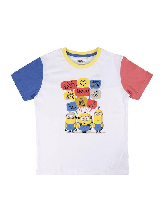 Minions Pijama pentru copii Din bumbac White / Blue