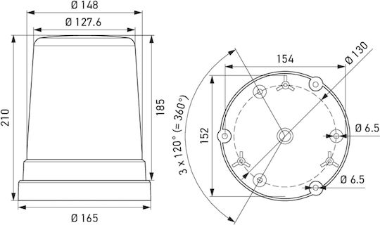Hella Auto-Leuchtturm LED mit Gelb Beleuchtung