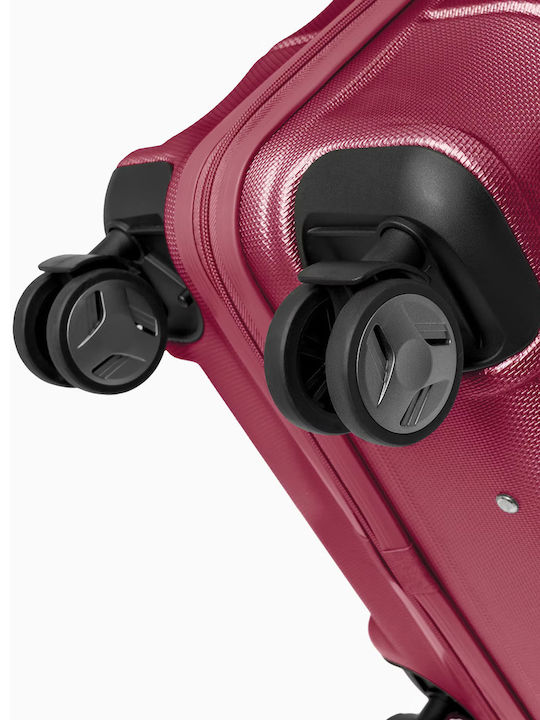 Puccini Cairo Kabinenreisekoffer Hartschalen Burgundy mit 4 Räder ABS030C-3B