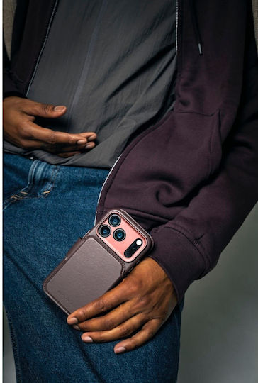 Decoded Detachable Wallet Metalic 1.2mm Maro (iPhone 17 Pro Max)