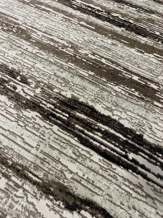 Modern Velvet Bedroom Rugs Set Brown 0179a Luna-0179-brown-set 3pcs
