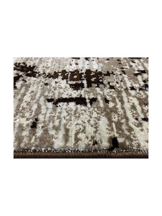 Modern Velvet Bedroom Rugs Set Brown Luna-0176-brown-set 3pcs
