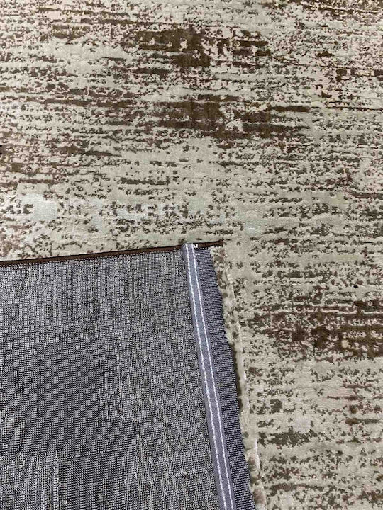 Modern Velvet Bedroom Rugs Set Brown Luna-0176-brown-set 3pcs