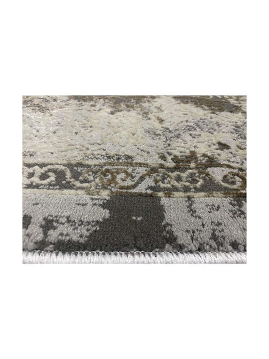 Modern Velvet Bedroom Rugs Set Grey Luna-0175-grey-set 3pcs