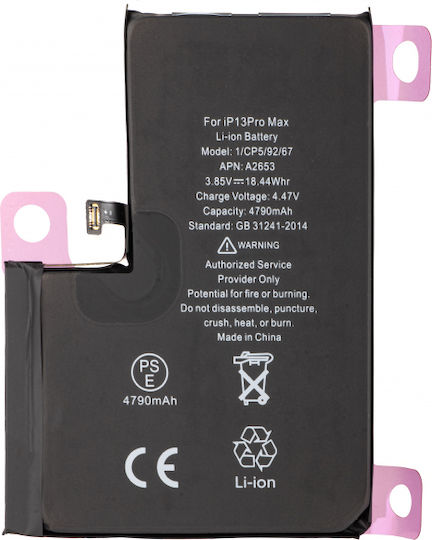 Diagnostic High Capacity Compatible Replacement Battery 4650mAh for iPhone 13 Pro Max