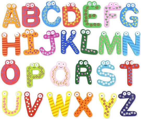 Wooden Magnetic Letters 5cm of English Alphabet 26 pcs 16pxd37