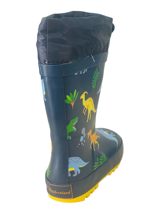 Kids Wellies with Internal Lining Blue