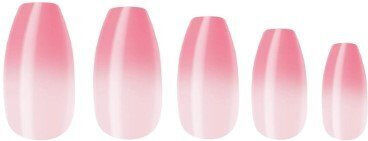 Pre Glued Nails Розови Angel W7