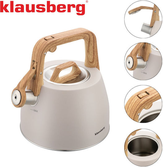 Klausberg Βραστήρας Ανοξείδωτος Γκρι 2500ml