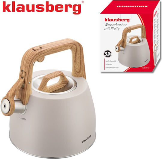 Klausberg Βραστήρας Ανοξείδωτος Γκρι 2500ml