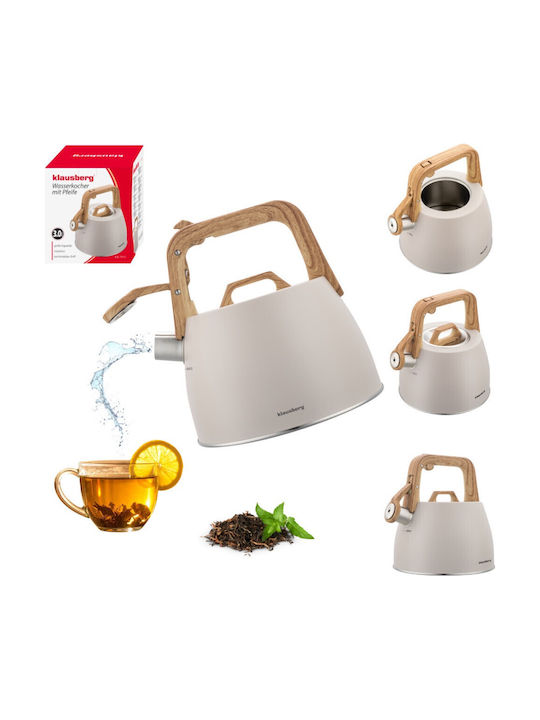 Klausberg Kettle Stainless Steel Gray 2500ml