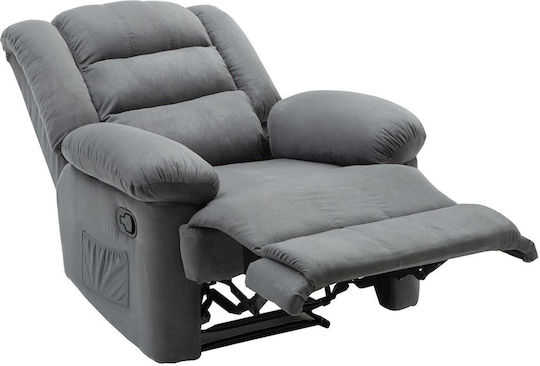 Julia Scaun De Relaxare Relax Masaj Cu Puf Gri E971,2M 93x90x100cm