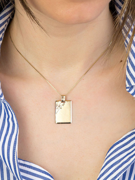 Kiriakos Gofas Kids Pendant Identity in 14K Gold