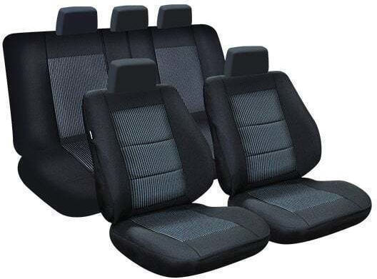 Smartic Set De Huse Pentru Scaune Auto 9 Buc Dacia Logan Negre
