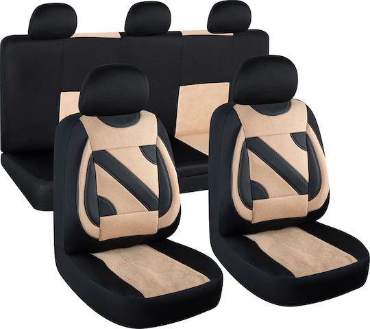 Smartic Set Spătare Auto 11buc Negru / Bej