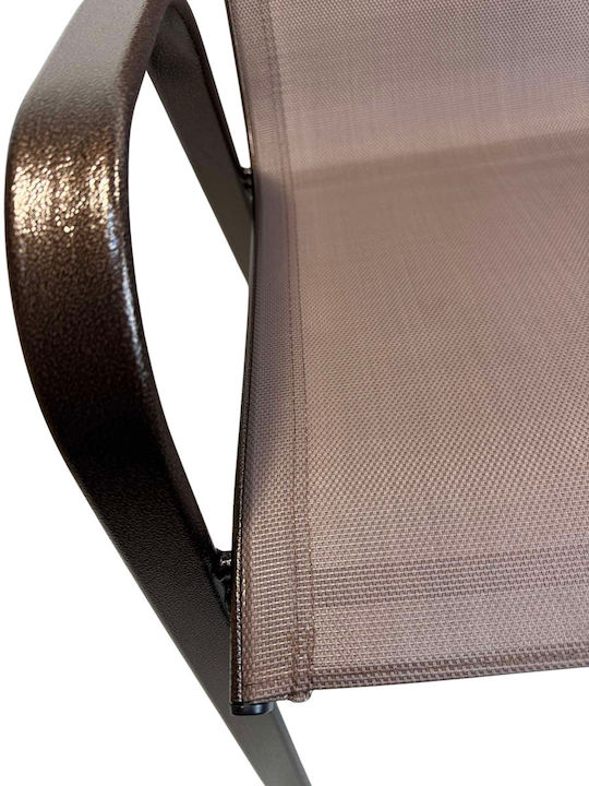 Epiplo-Fos Perna Scaunului De Grădină Cu Spătar Maro 45.5x105cm
