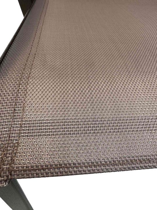 Epiplo-Fos Perna Scaunului De Grădină Cu Spătar Maro 45.5x105cm