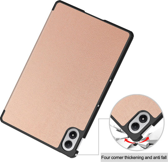 Techsuit Foldpro Флип капак Розово злата (Xiaomi Redmi Pad 2 Pro)
