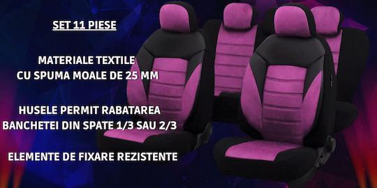 Smartic Car Seat Back Set 11pcs Purple
